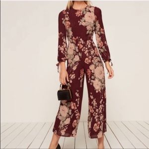 Reformation Missy Floral Jumpsuit